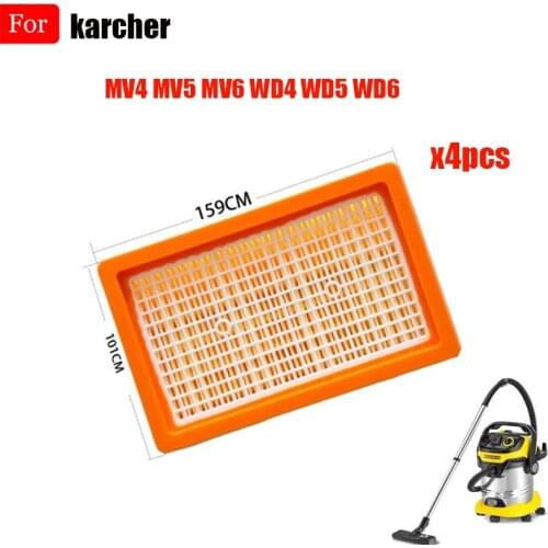 Dust Filter For Karcher MV4 MV5 MV6 WD4 WD5 WD6 Dry Wet Vacuum Cleaner Robot Replacement Parts #2.863-005.0 Hepa Filters