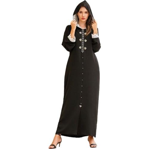 Eid Mubarak Robe Musulman De Mode Moroccan Kaftan Abaya Dubai Turkey Hijab Muslim Dress Islamic Clothing Abayas for Women Caftan