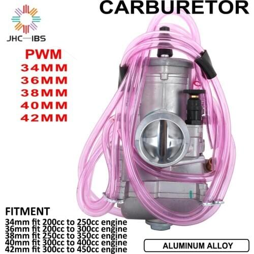 Motorcycle 34 36 38 40 42 MM Carburetor Carb Carburador For PWM Keihin With Power Jet Racing Moto ATV Dirt Bike Motocross