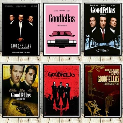 Goodfellas Classic Gangsters Godfather AL PACINO Movie Poster Prints Canvas Painting Wall Pictures For Living Room Decoration