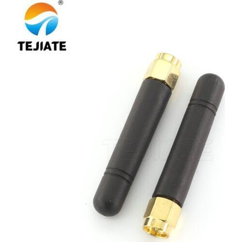 5PCS GPRS/GSM SMA 5CM Glue Antenna Straight/Bent Header Inner Pin/Hole Four Frequency High Gain Kit Black