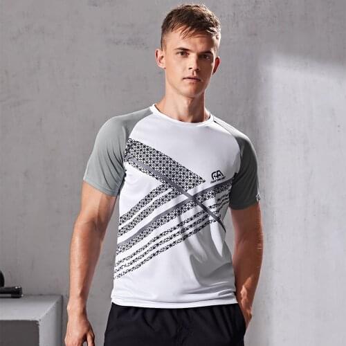 Men Running Jogging T Shirt, Quick Dry Compression Skinny Sport Fitness Gym Soccer Male Jersey Sportswear Tshirts