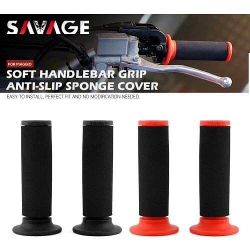 Soft Handlebar Hand Grips Sponge Cover For PIAGGIO BV 125/250/350/500 Beverly, FIY 50/150 Liberty/Typhoon/X-EVO Motorcycle Parts