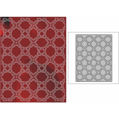 New Dotted Vintage Window Panel 2021 Metal Cutting Dies for Scrapbooking and Card Making Background Embossing Craft No Stamp Set