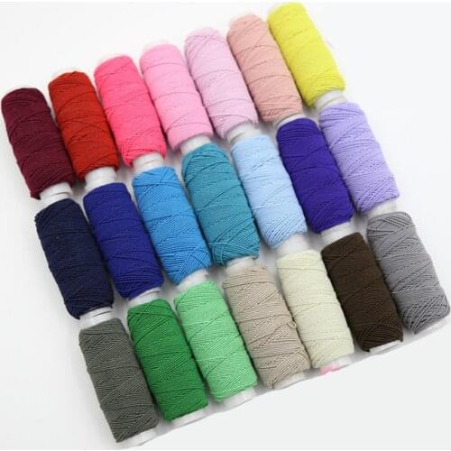 30m/roll 0.7mm Round Elastic Band High-Elastic Cord Rope Thread String Strap Rope Rubber Band Elastic Line DIY Bracelet Sewing