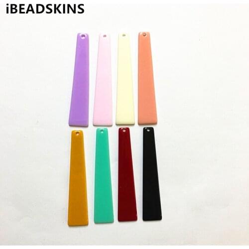 New arrival! 55x12mm100pcs/lot acrylic trapezoid-shape charms for stud earrings/earrings accessories/Earring parts DIY