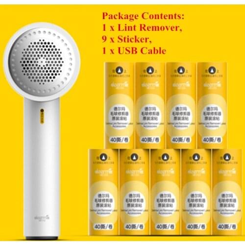 Original Deerma Lint Remover Portable Spools Machine for Sweater 7000r/Min Motor Trimmer Concealed Sticky Hair Tube USB Charging