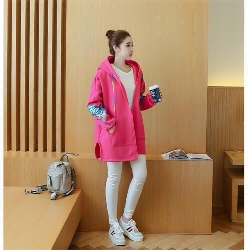 Maternity Coat hooded loose Jacket sweater pregnant women coat Plus Size Jackets Clothes for Pregnant Women Pregnancy Outwear