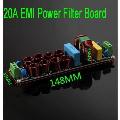 4400W 20A EMI Power Filter Purifier Filter Board AC 110V 220V Noise Suppressor High Frequency for Speaker POWER Amplifier