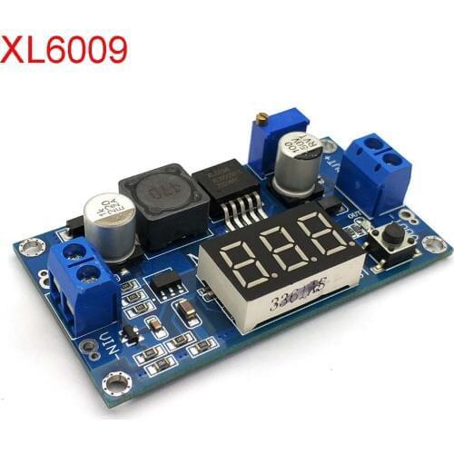 DC-DC 4.5-32V to 5V-35V XL6009 Boost Step-up Module Power Supply LED Voltmeter