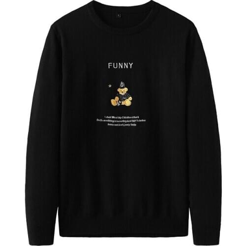 Luxury Man New 2020 Embroidered bear Letters Knit Casual Sweaters pullovers Asian Plug Size High quality Drake #J64