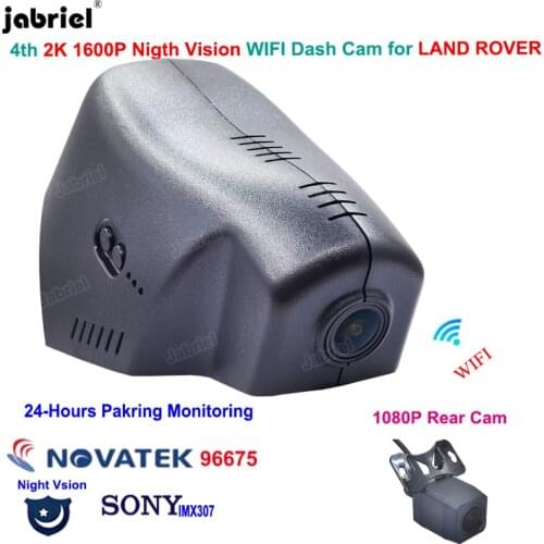 2K 1600P Hidden Wifi Car Dvr Dash Cam 24H For Land Rover Discovery 5 Range Rover Sport Range Rover Evoque Range Rover 2016-2019