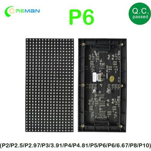 P6 led screen SMD Module LED Panel full color indoor P6 Indoor Full Color 3in1 192x96mm Pixel Led Screen Panel