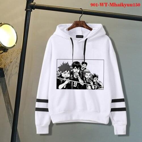 90s Japanese Anime Haikyuu Hoodies Men Winter Fleece Hoodie Fly High Graphic Sweatshirts Man/Women Unisex Harajuku Streetwear
