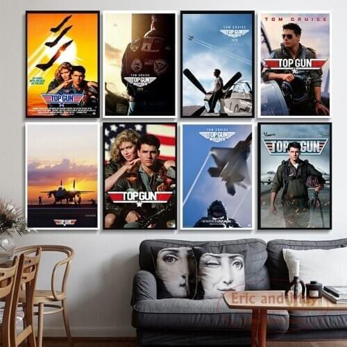 Top Gun Classic Movie Film Canvas Painting Posters And Prints Pictures On The Wall Vintage Poster Decorative Home Decor Plakat
