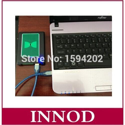 Usb desktop uhf rfid reader and writer / rfid reader writer 1-3m epc gen2 rfid reader antenna ceramics