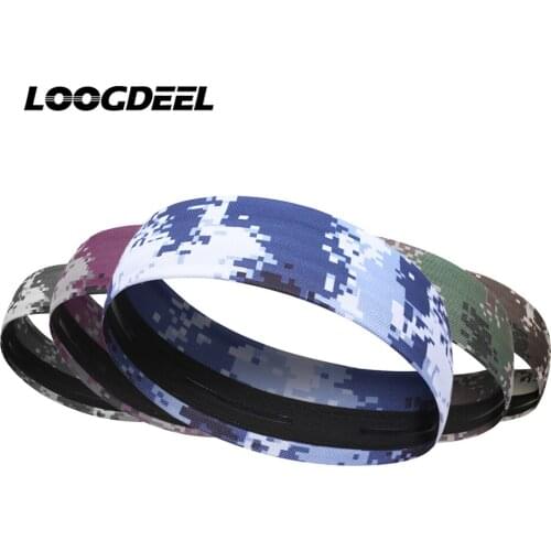 LOOGDEEL Cycling Quick-drying Headband Breathable Absorb Sweat Wick Moisture Skin-friendly Bandana Soft Sports Fitness Headwear