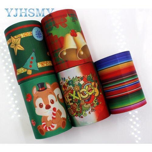 YJHSMY,G-18816-993,75 mm 5 Yard Double sided Cartoon Thermal transfer Printed grosgrain Ribbons,Wedding Accessories DIY material