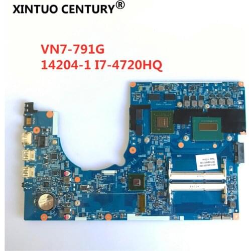 14204-1M Laptop Motherboard For Acer aspire VN7-791 VN7-791G 448.02G07.001M NBMUT11002 SR1Q8 I7-4720HQ CPU GTX960M GPU 100% work
