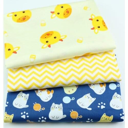 160CM*50CM Cattle cat cartoon cotton fabric sewing baby cloth infant linens kids bedding fabric cushion patchwork fabric tissue