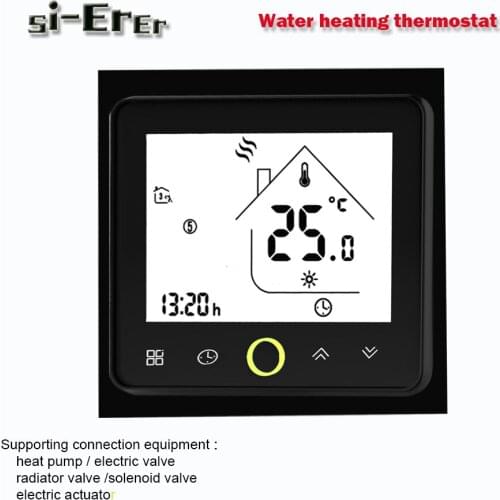 24VAC,95~240VAC Smart Thermostat Temperature Controller for Water Underfloor Heating Water