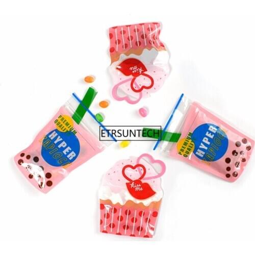 50Set Baking Zipper Bag Creat Cake Candy Gift Bag Wedding Favor Gift Packing Cake Packag Candy Party