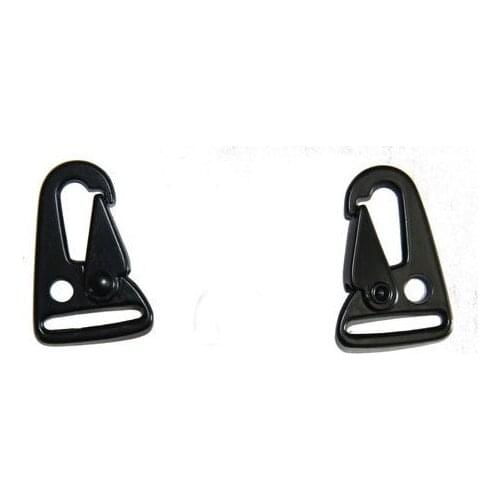 50x HK style 1" sling clips Spring Snap Hook Strap Rifle Gun Attachment Black,metal buckle