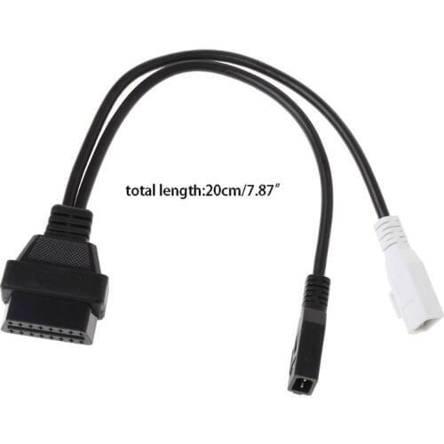 Car Kit OBD2 2X2 To 16 Pin Female Diagnostic Connector Adaptor Cable For VW Audi Skoda VAG Pro Auto Repairment diagnostic tool