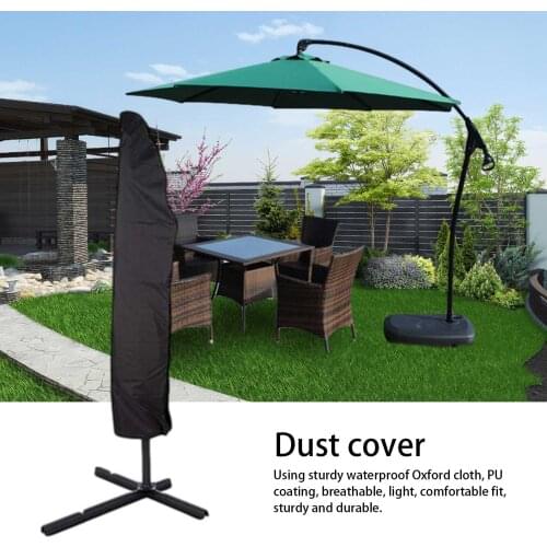 Outdoor Waterproof Umbrella Cover Rainproof Oxford Cloth Parasol Shade Beach Umbrella Dust Proof Cover Zipper Storage Bag