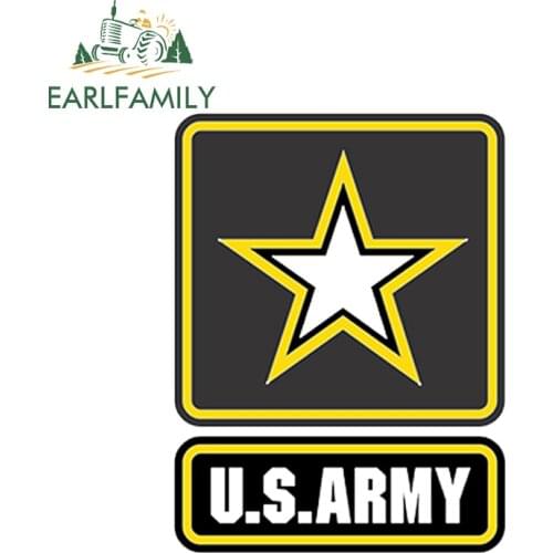 EARLFAMILY 13cm x 10cm Car Sticker US Army Window Decals Vinyl Stickers Military Embled Outdoor Durable Waterproof Car Styling