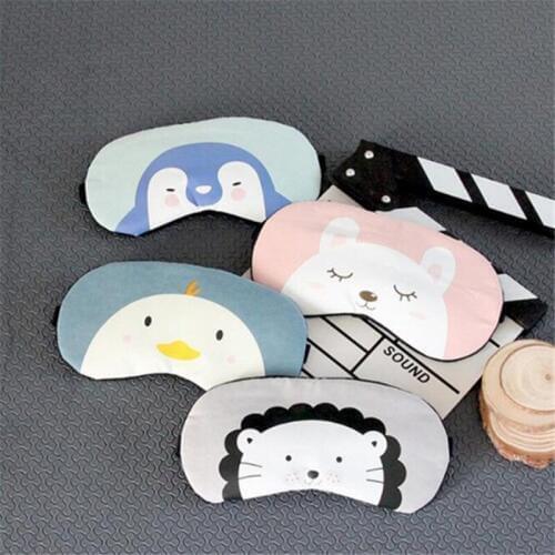 Best Selling Rest Travel Massage Relax Eye Cute Cartoon Animal Sleep Eyeshade Mask Sleeping Aid Blindfold Cover Eye Patch 1PC