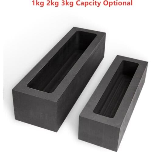 Jewelry Tools Rectangular Shape 1kg 2kg 3kg Capcity Optional Graphite Crucible Graphite Mold Casting Graphite