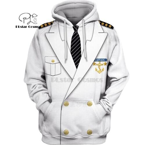 PLstar Cosmos Pilot Uniform Costume 3d hoodies/Sweatshirt Winter autumn funny Harajuku Halloween party cosplay streetwear