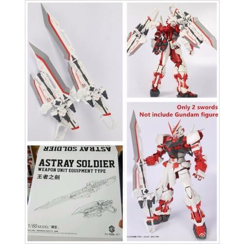 M3 Swords Weapon Unit Equipment Type for 1/60 PG MBF-P02 Astray Red Frame