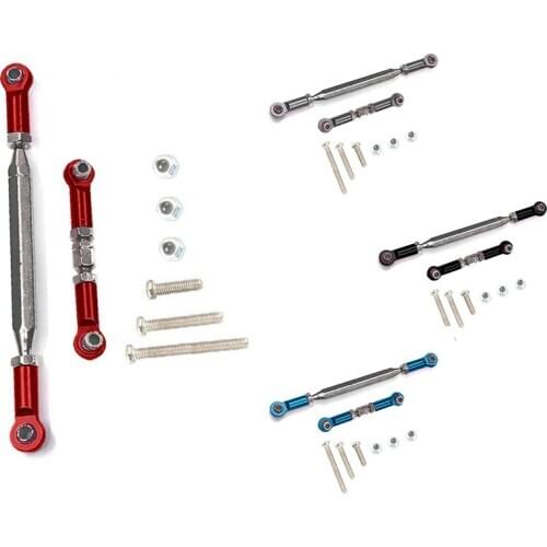 Metal Adjustable Steering Linkage Servo Link Pull Rod Turnbuckle for MN D90 D99 MN-90 FJ-45 1/12 RC Car Crawler