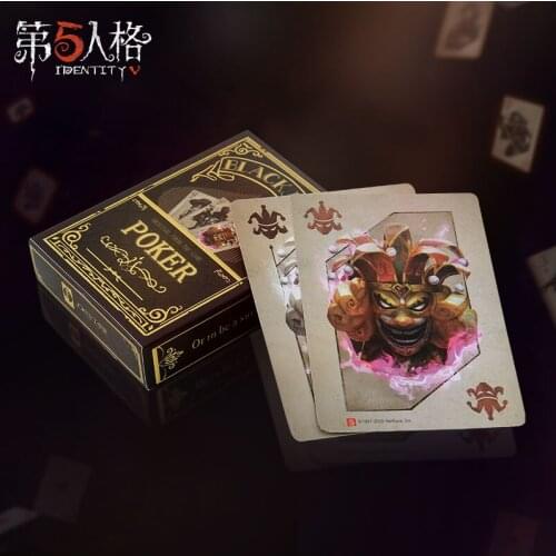 Game Anime Identity V Black Jack Poker Desk Playing Cards Cosplay Figure Board Gaming Card Creative Xmas Gift