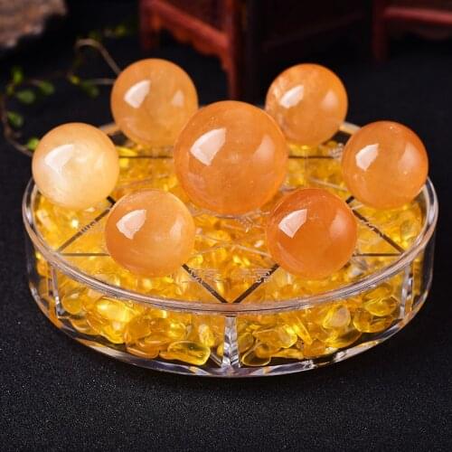 Natural Crystal Ball 7 Chakra Reiki Luky Yoga Healing Crystal Sphere Beads Seven Star Array Base Manual Sculpture Home Decor