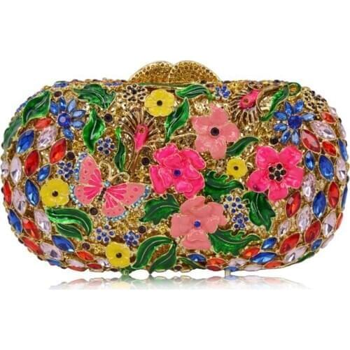 New lady handbags Womens Totes Female Handbags Lady Chain Metal Shoulder Bag Clutches Bag Ladies Party Small clutch Purse gift