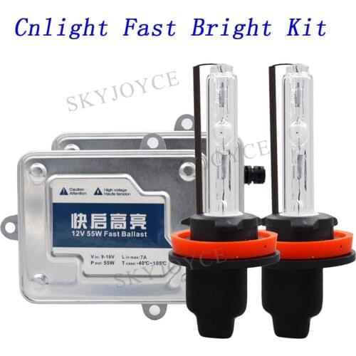 Original Cnlight HID Bulb 45W Bulb H7 H11 9005 9006 D2H H1 55W HID Kit Fast Start AC 55W Bulb Ballast Cnlight H1 H7 Bulb Kit