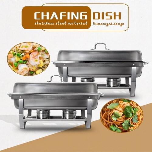 Self-Service Stainless Steel Food Warmer, Catering Food Container, Kitchen Tray, 9L Tools