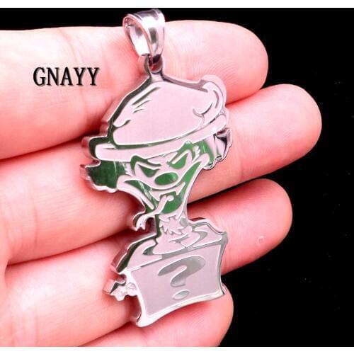 GNAYY Jewelry ICP Pendant clown Juggalo Grade Stainless Steel Mens Hip-Hop Charms Pendant Necklace with 30 inch chain