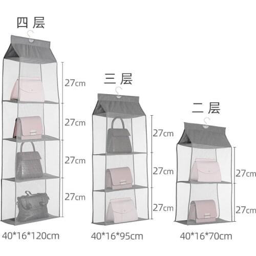 Handbag hanging organizer Hanging wardrobe organizer Three-dimensional storage hanging bag Handbag organizer for closet