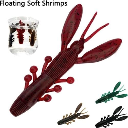 Hammer Claw-Shrimp Fishing Lure 8Pcs/Lot 7.5cm/5.8g Topwater Soft Plastic Creature Baits Fishing Accessories Pesca Perch Bait