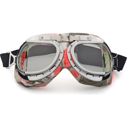 Foldable Retro Motorcycle Goggles Outdoor Motorcycle Glasses Sport Dirt Bike For Harley Moto Protection Eyewear UV Protection