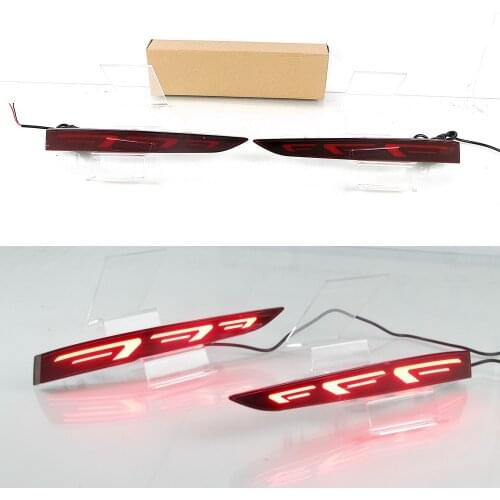 July King LED Car Brake Lights, LED Rear Bumper Night Running Light, LED Rear Fog Lamp case for Hyundai Accent 2018, 7 Type