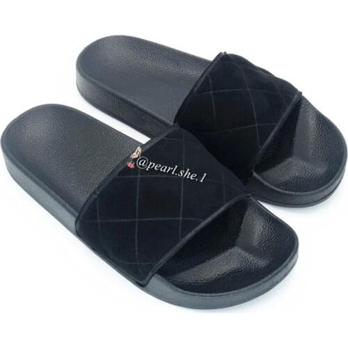 2021 New Ladies Fox Fur slippers Outside shoes designer slippers famous brands Comfortable Faux Fox fur Winter slippers