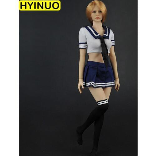 1/6 Scale ZY5014 Women Sexy Lumbar Short Skirt Female Sexy Sailor suit Clothes Clothing Set For 12" Action Figure Body
