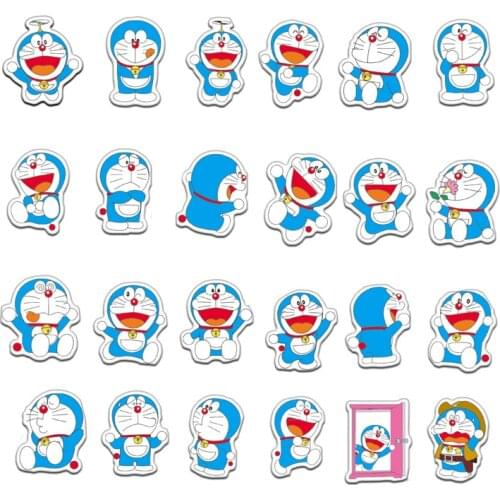 10/30/61pcs/Set Cute Anime Doraemon Cartoon Stickers Decal For Mobile phone cover Refrigerator Computer Car Motorcycle Notebook