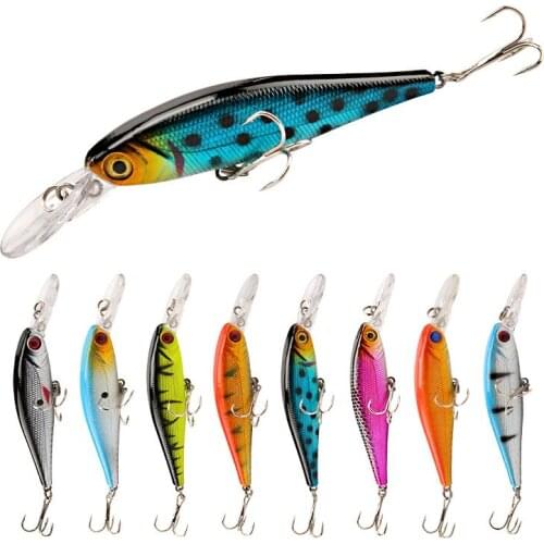 10.5mm 9.2g saltwater lures Tungsten weight system Top fishing lures minnow crank wobbler quality fishing tackle hooks