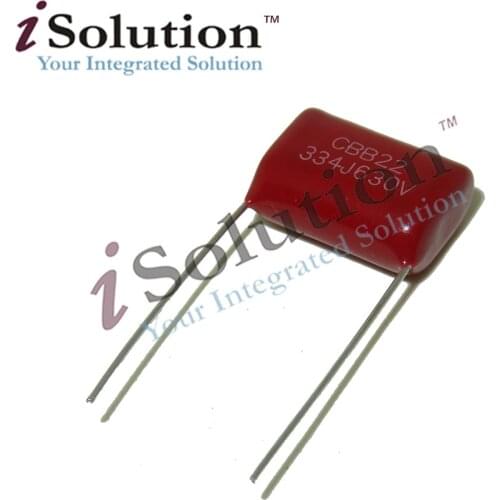 20PCS 630V334J 0.33UF Pitch 15MM 630V 334 330NF CBB Polypropylene film capacitor